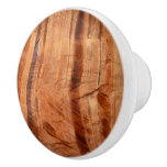 Striped Rock of Double Arch Alcove II Zion Park Ceramic Knob