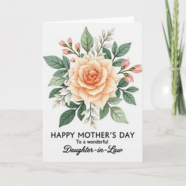 Striped Rose Appreciation Card (Front)