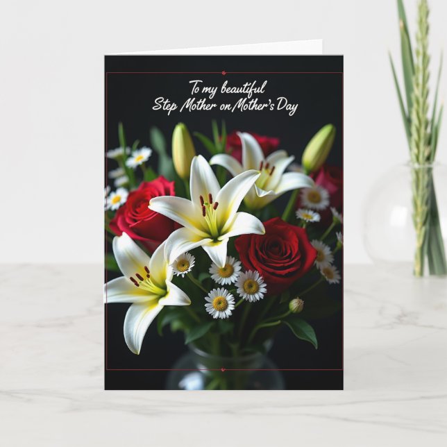 Striped Roses Appreciation Card (Front)