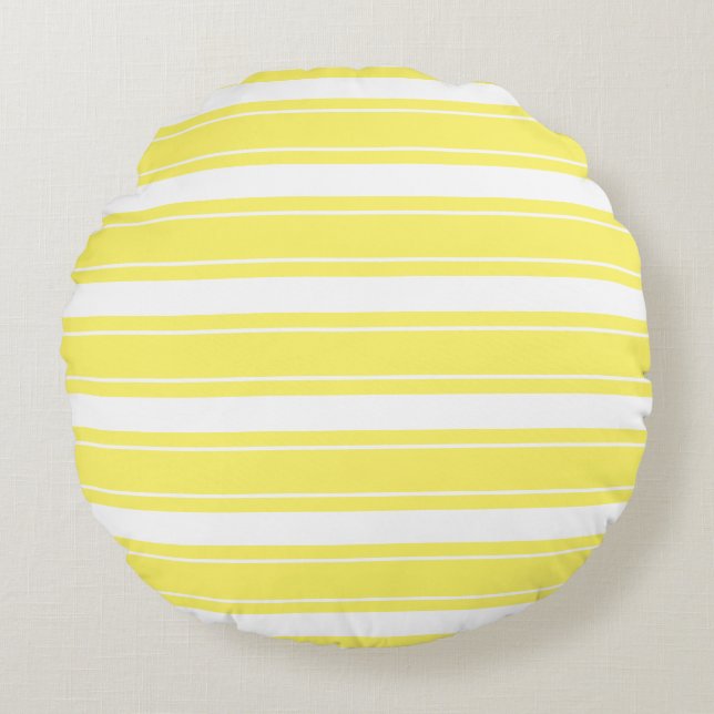Striped Round Pillow (Front)