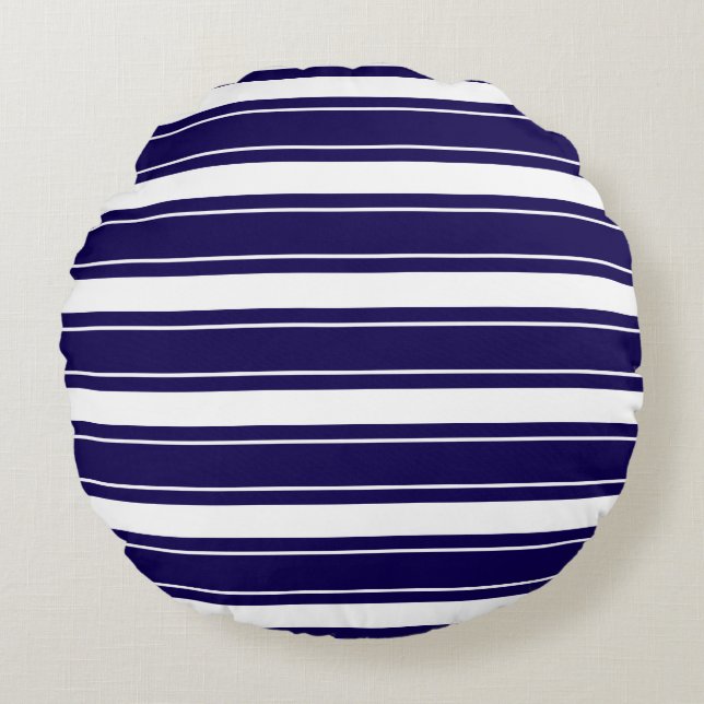 Striped Round Pillow (Front)