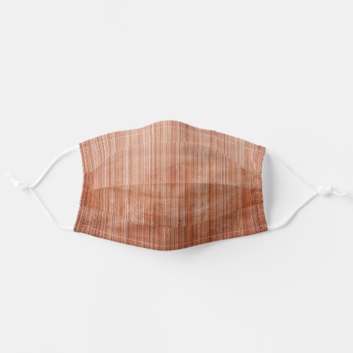 Striped Rust rustic Adult Cloth Face Mask