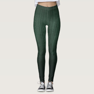 Striped rustic Green ombre Leggings