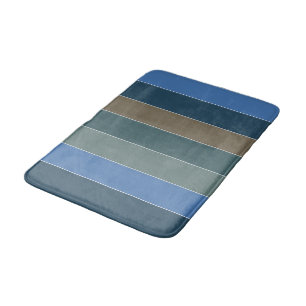 Striped Sand and Surf Colors of Barbados Bath Mat