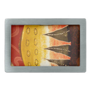 Striped Sensation Tiger Barb Fish Art Print Belt Buckle