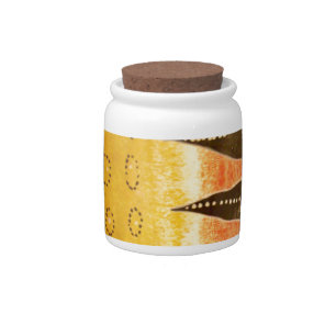 Striped Sensation Tiger Barb Fish Art Print Candy Jar