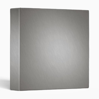 Striped Silver Brushed Aluminum Binder