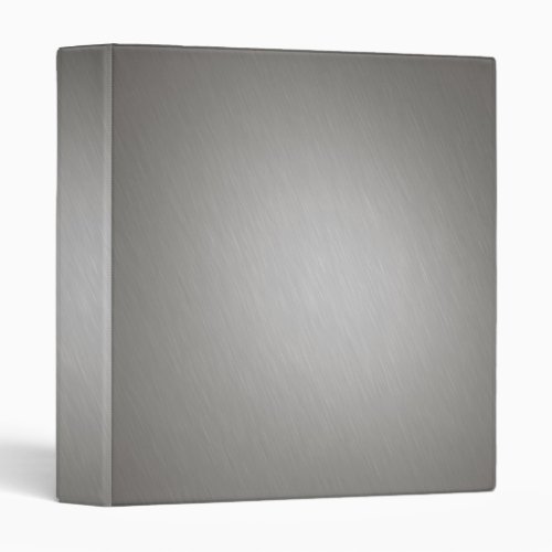 Striped Silver Brushed Aluminum Binder