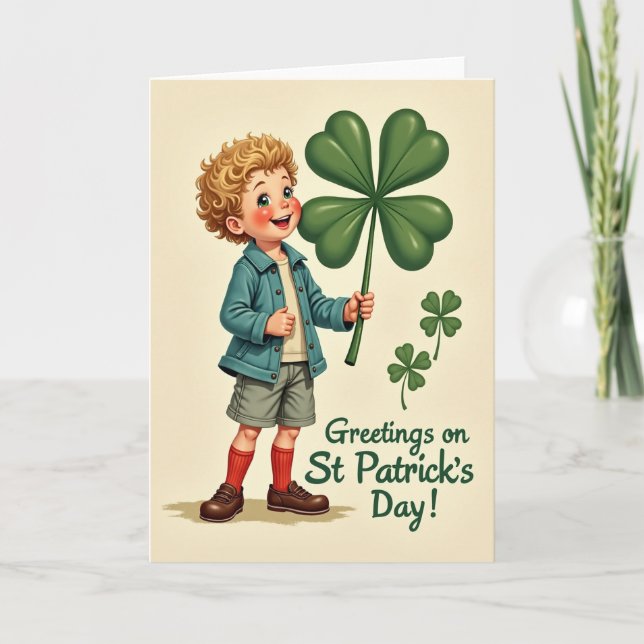 Striped Socks Lucky Card (Front)