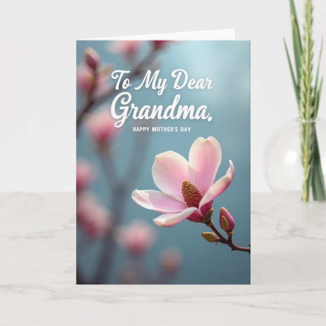 Striped Soft Blossom Love Card (Front)