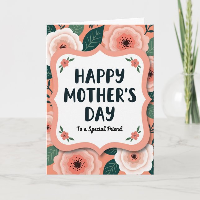 Striped Special Friend Card (Front)