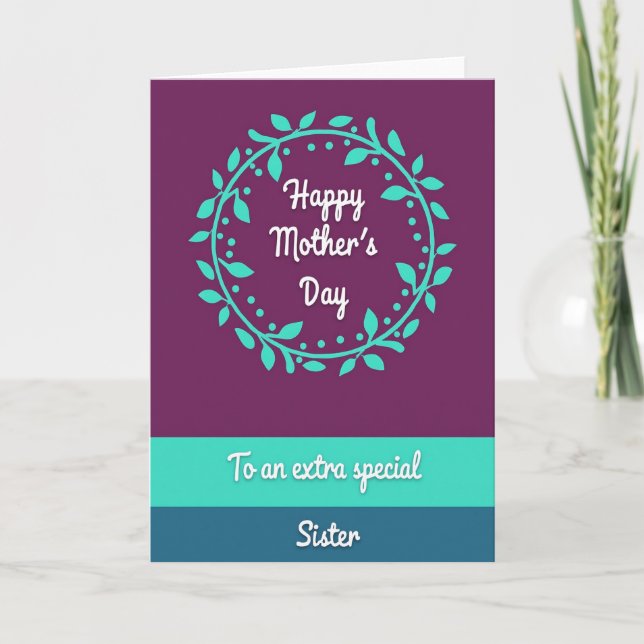 Striped Special Sister Card (Front)