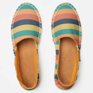 Striped Summer Beach Boho Chic Patterned Espadrilles