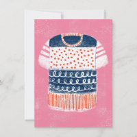 Striped T-shirt Greeting Card