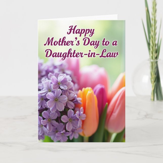 Striped Thanks And Love Card (Front)