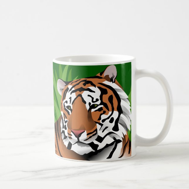 Striped Tiger Coffee Mug (Right)