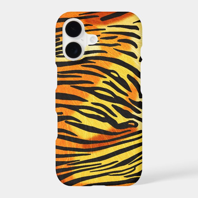 Striped Tiger Fur Print Pattern Iphone Case (Back)