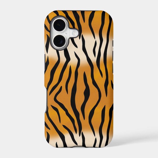 Striped Tiger Pattern Iphone Case (Back)