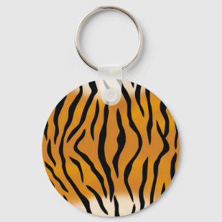 Striped Tiger Pattern Keychain