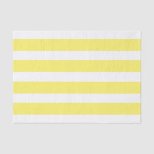 Striped Tissue Paper: Yellow And White Big Stripes Paper