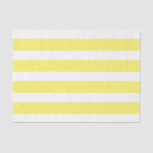 Striped Tissue Paper: Yellow And White Big Stripes Tissue Paper