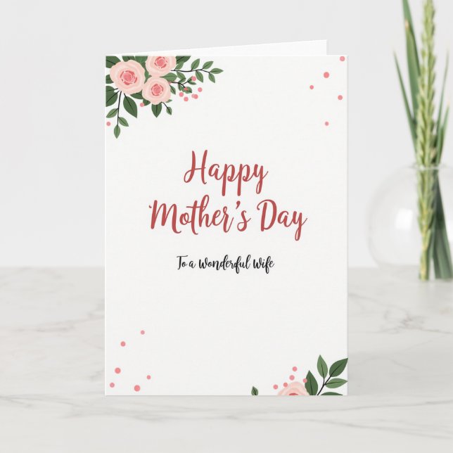 Striped To A Wonderful Wife Card (Front)