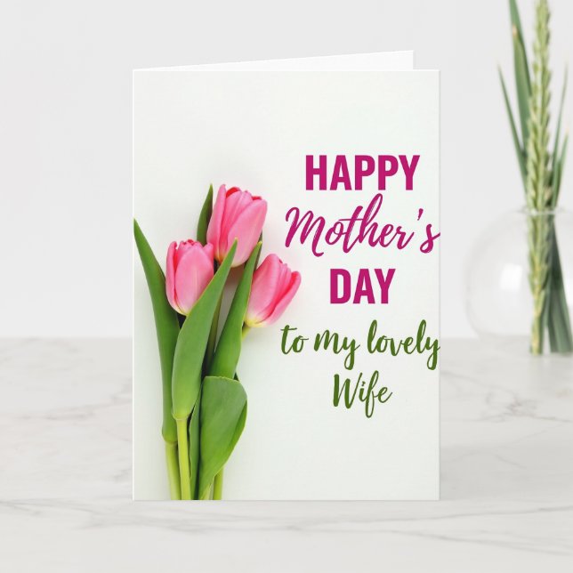 Striped To My Lovely Wife Card (Front)