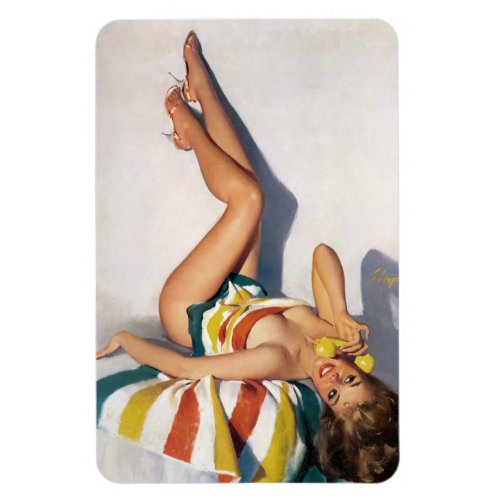 Striped Towel Pin Up Magnet