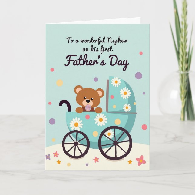 Striped Treat Fathers Day Card (Front)