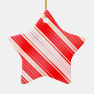 Striped Treats Ceramic Ornament