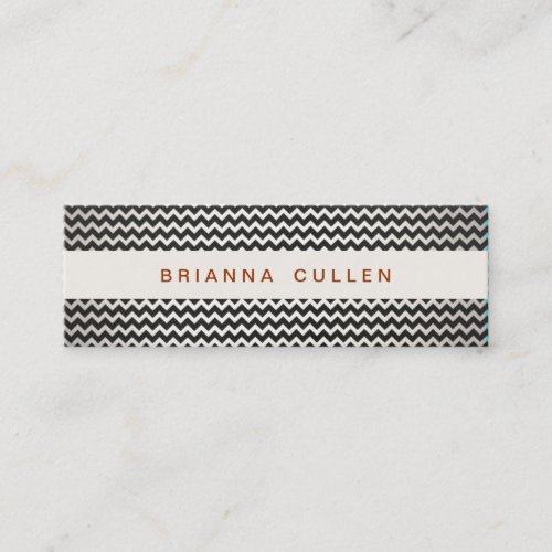 Striped Trendy Chevron Elegant Fashion and Beauty Business Card Templates