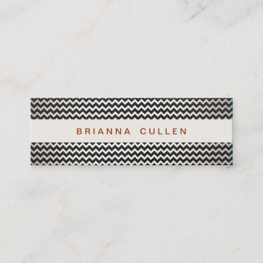 Customizable Striped Trendy Chevron Elegant Fashion and Beauty Business Card Templates