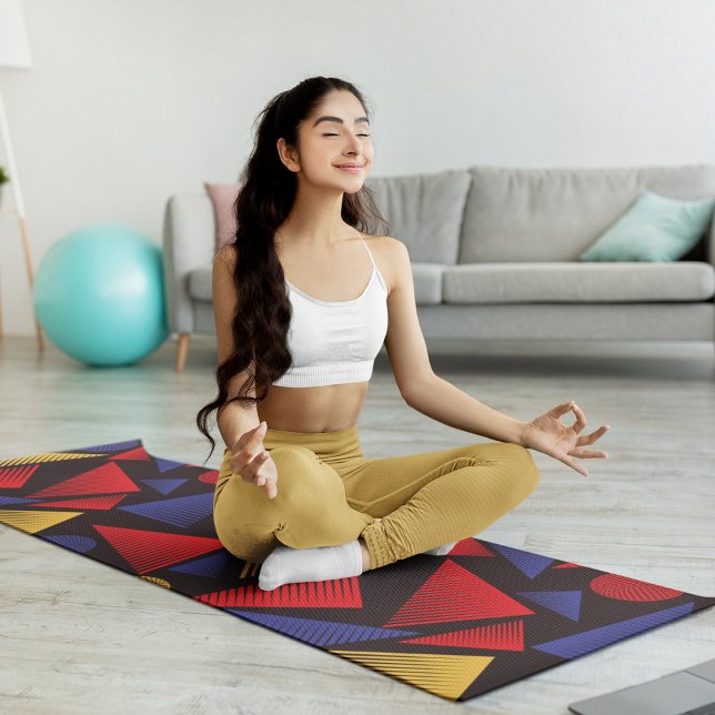 striped trendy triangle yoga mat (Creator Uploaded)