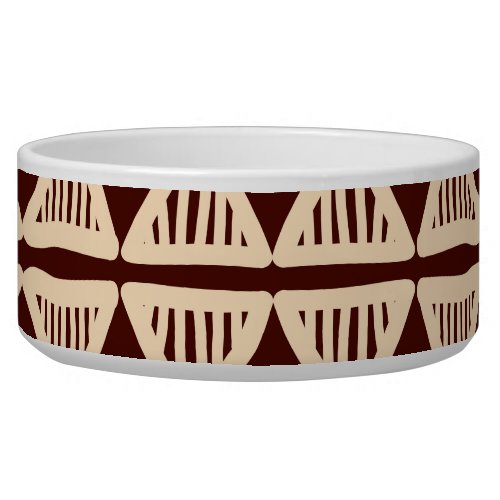 Striped Tribal Ornamental Artwork Bowl