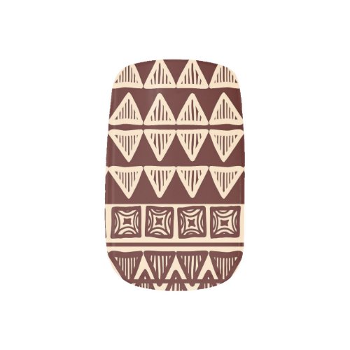 Striped Tribal Ornamental Artwork Minx Nail Art