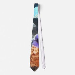 Striped Tropical Fish Frontosa Neck Tie