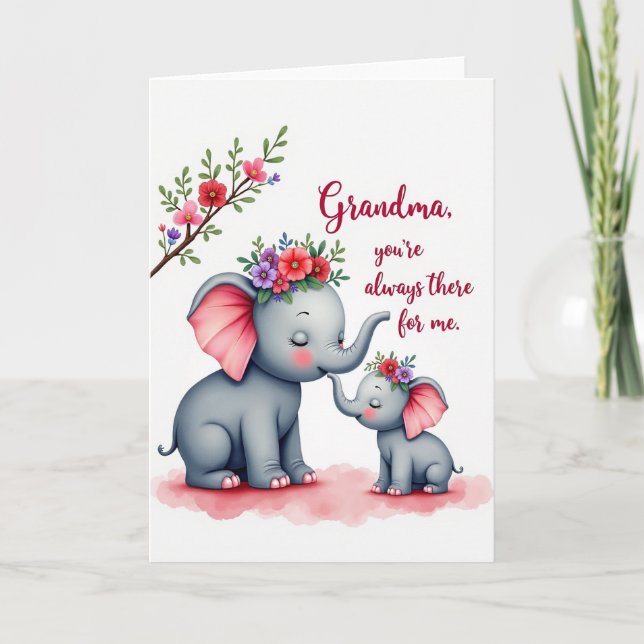 Striped Trunk Tenderness Card (Front)