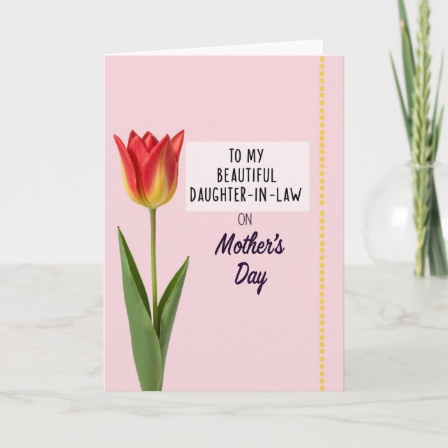 Striped Tulip Appreciation Card (Front)