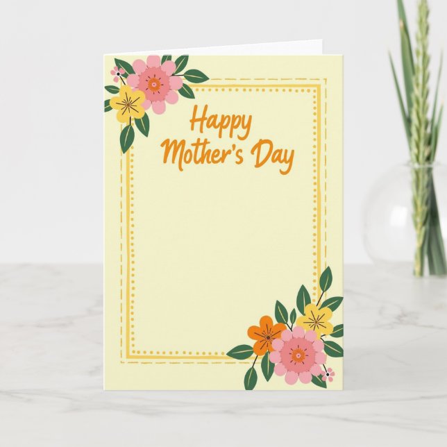 Striped Warm Wishes Card (Front)