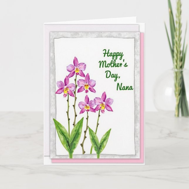 Striped Watercolor Card (Front)