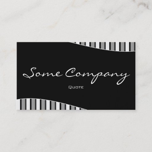 Customizable Striped Wave (Black And White) Business Card Templates