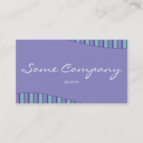 Striped Wave Collection (Blue) Business Card Templates