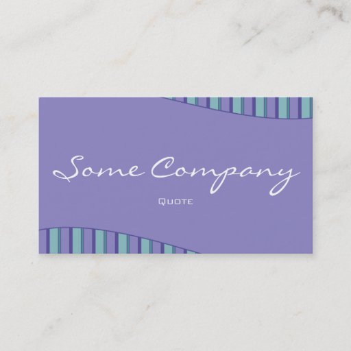 Customizable Striped Wave Collection (Blue) Business Card Templates