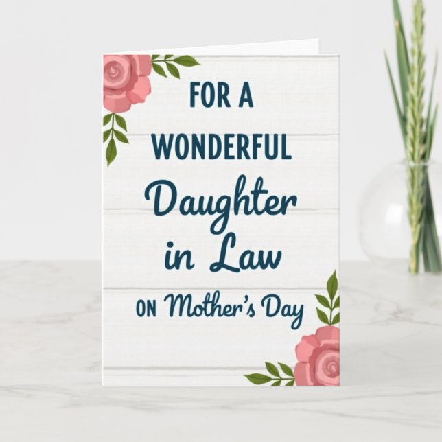Striped Wonderful Mothers Day Card (Front)
