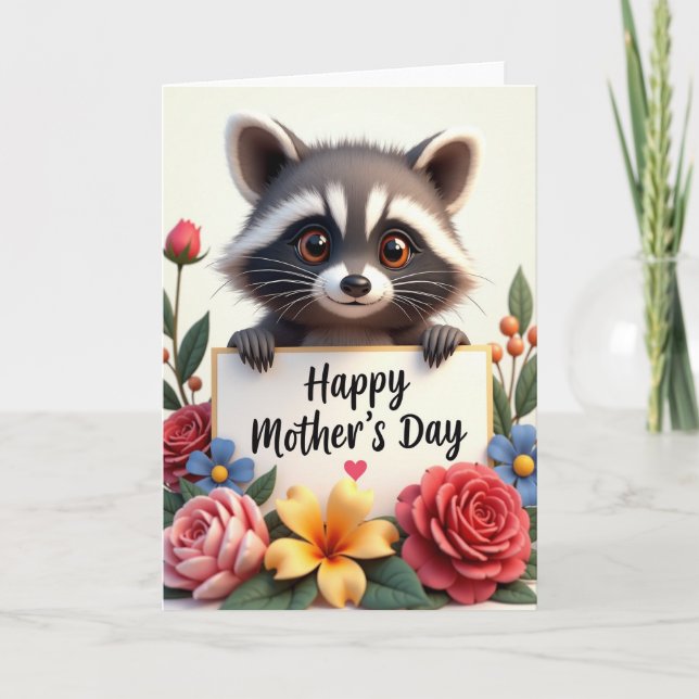 Striped Woodland Creature Card (Front)