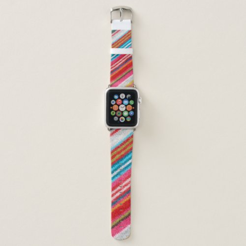 Striped woolen fabric More fabrics in my port Apple Watch Band