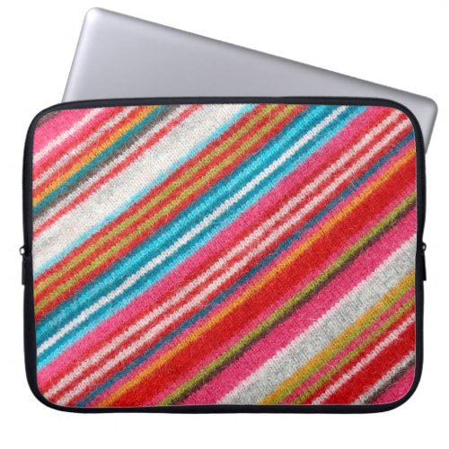 Striped woolen fabric More fabrics in my port Laptop Sleeve