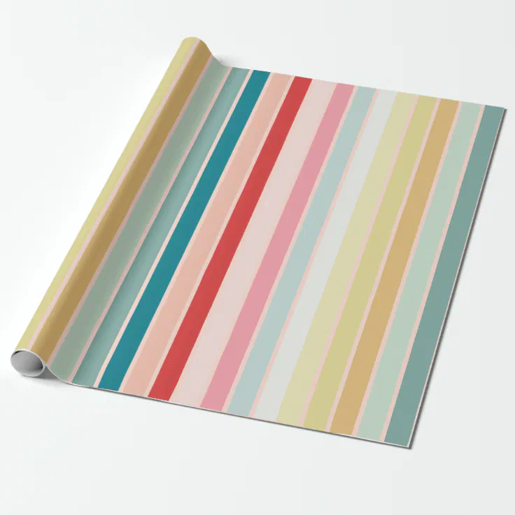 Striped Wrapping Paper | Zazzle