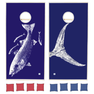 Striper and Tuna Tail Cornhole Set