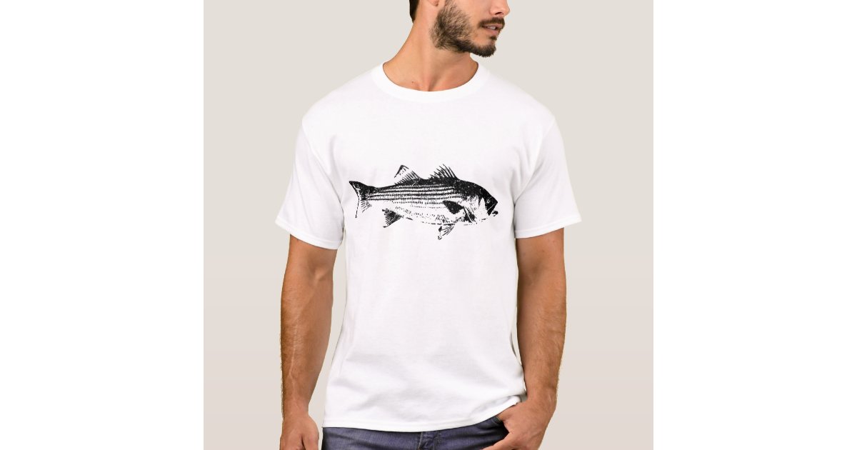Striper Fishing Striped Bass Lucky Fishing T-Shirt